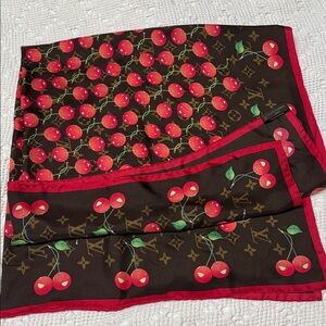 Original Louis Vuitton  Murakami Large Ceries Monogram Scarf M71962